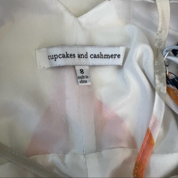 CUPCAKES AND CASHMERE Striped Strappy Striped Dress Size 8 - Picture 8 of 10